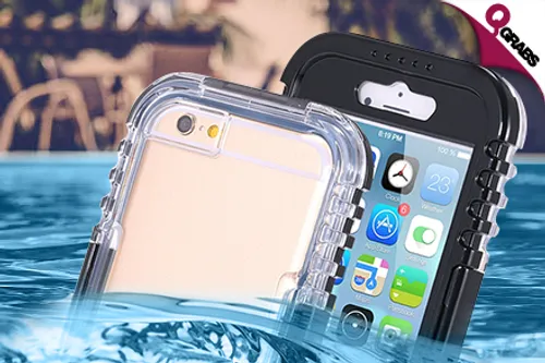 From QR10 Protect your Mobile with a Hanging String OR Waterproof Pouch OR Waterproof Case - Choose from various designs! (Up to QR178 Value)